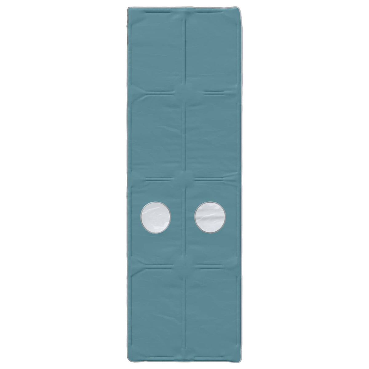 Bed with Tunnel 3 pcs White and Light Blue Engineered Wood