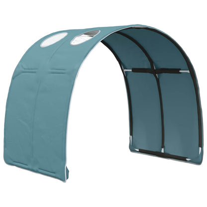 Bed with Tunnel 3 pcs Sonoma Oak and Light Blue Engineered Wood