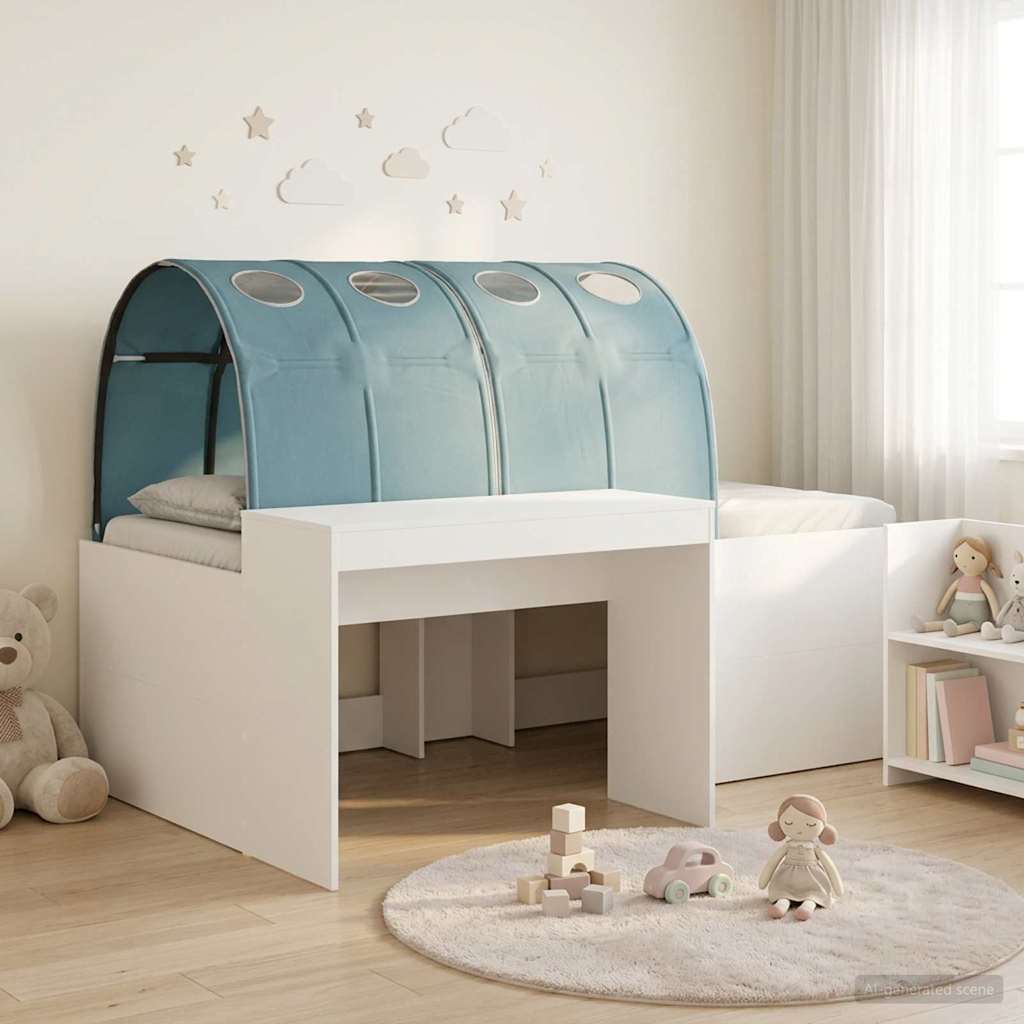 Bed with Tunnel 3 pcs Artisian Oak and Light Blue