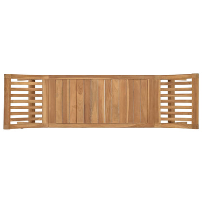 Garden Bench 2 -Seater 126 cm Solid Teak Wood Natural