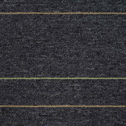 Carpet Tile Dark Grey with Stripes 50 x 50 cm 20 pcs