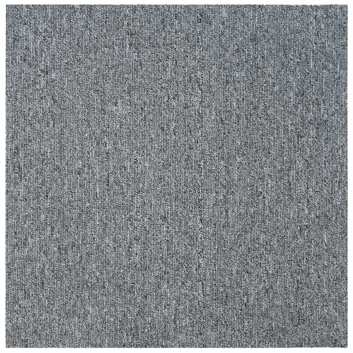 Carpet Tile Light Grey 50 x 50 cm 4 pcs PP and Bitumen