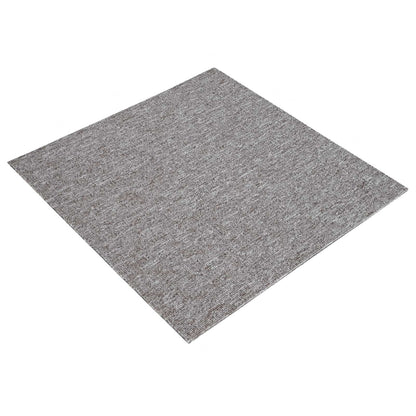 Carpet Tile Brown 50 x 50 cm 4 pcs PP and Bitumen