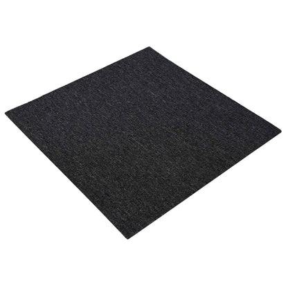 Carpet Tile Dark Grey 50 x 50 cm 36 pcs PP and Bitumen