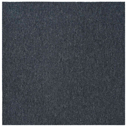 Carpet Tile Blue Grey 50 x 50 cm 4 pcs PP and Bitumen