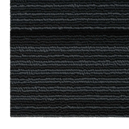 Carpet Tile Striped Light Grey 50 x 50 cm 36 pcs PP and Bitumen