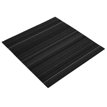 Carpet Tile Striped Dark Grey 50 x 50 cm 20 pcs PP and Bitumen