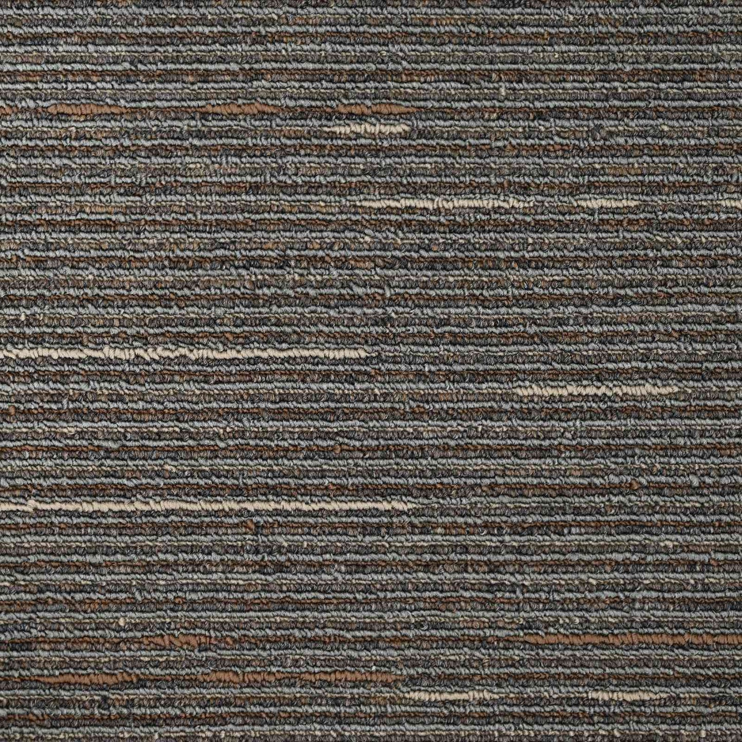 Carpet Tile Striped Dark Brown 50 x 50 cm 20 pcs PP and Bitumen