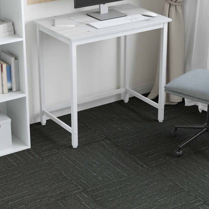 Carpet Tile Striped Light Green 50 x 50 cm 4 pcs PP and Bitumen