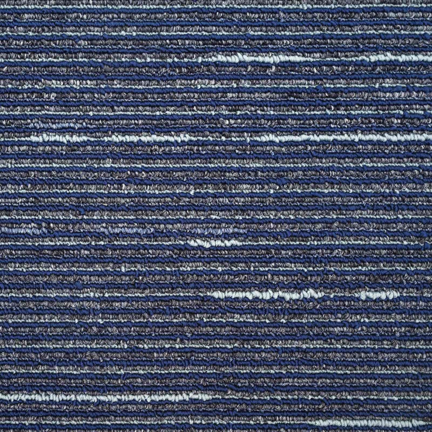Carpet Tile Striped Blue 50 x 50 cm 4 pcs PP and Bitumen