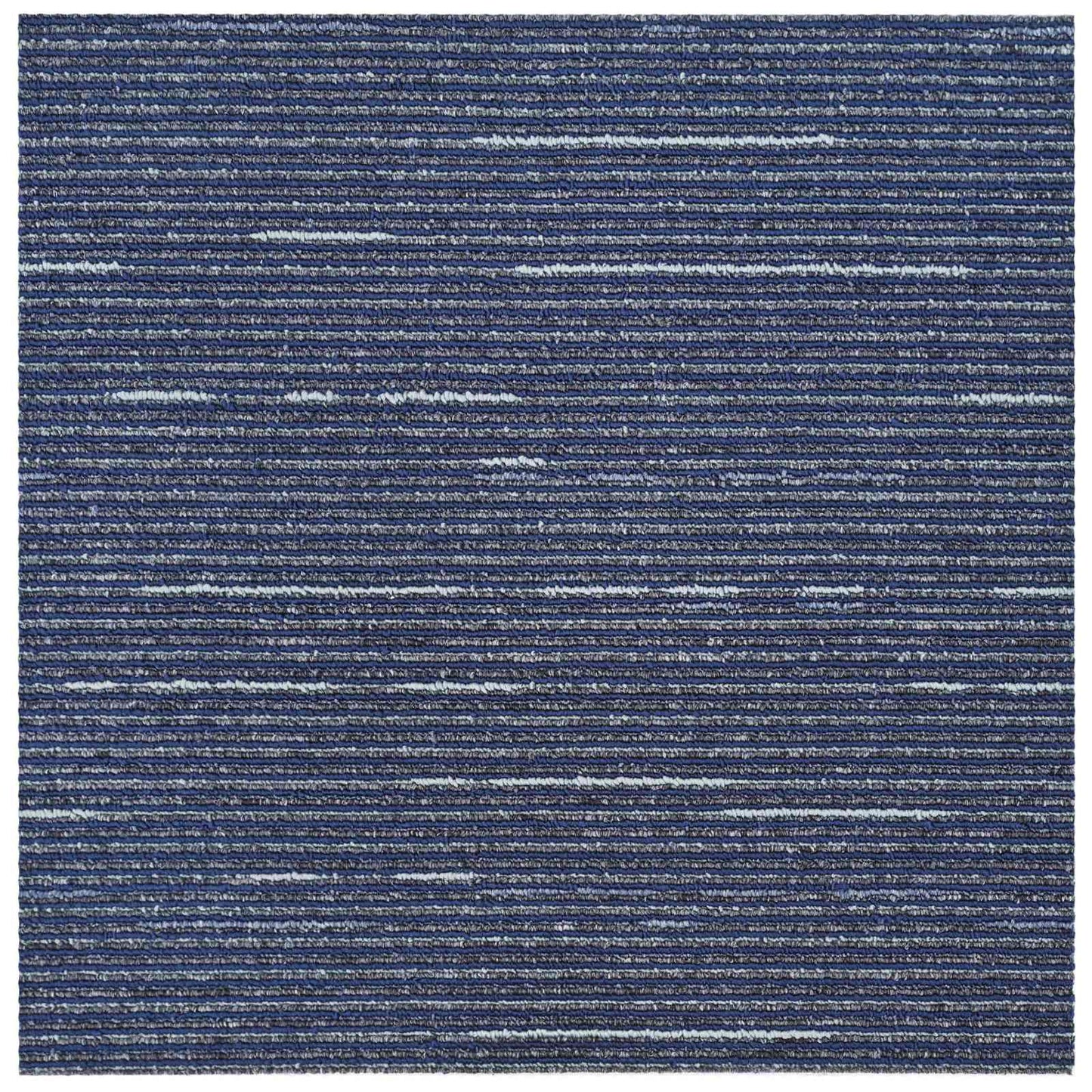 Carpet Tile Striped Blue 50 x 50 cm 20 pcs PP and Bitumen