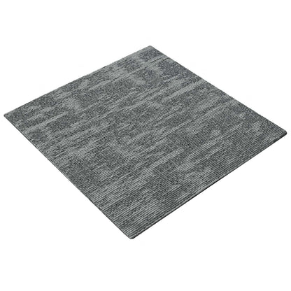 Carpet Tile Rock Grey 50 x 50 cm 4 pcs PP and Bitumen