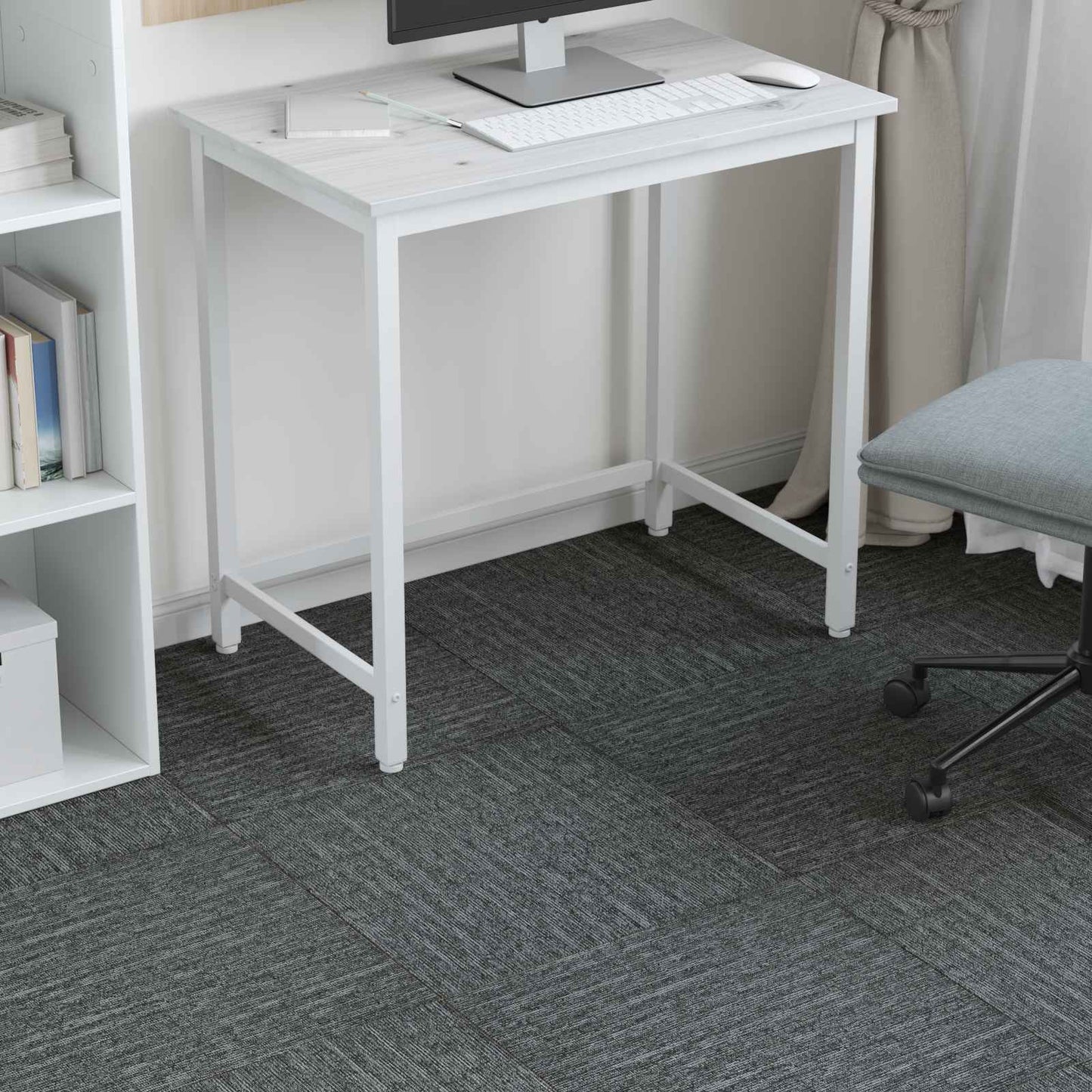 Carpet Tile Rock Grey 50 x 50 cm 36 pcs PP and Bitumen