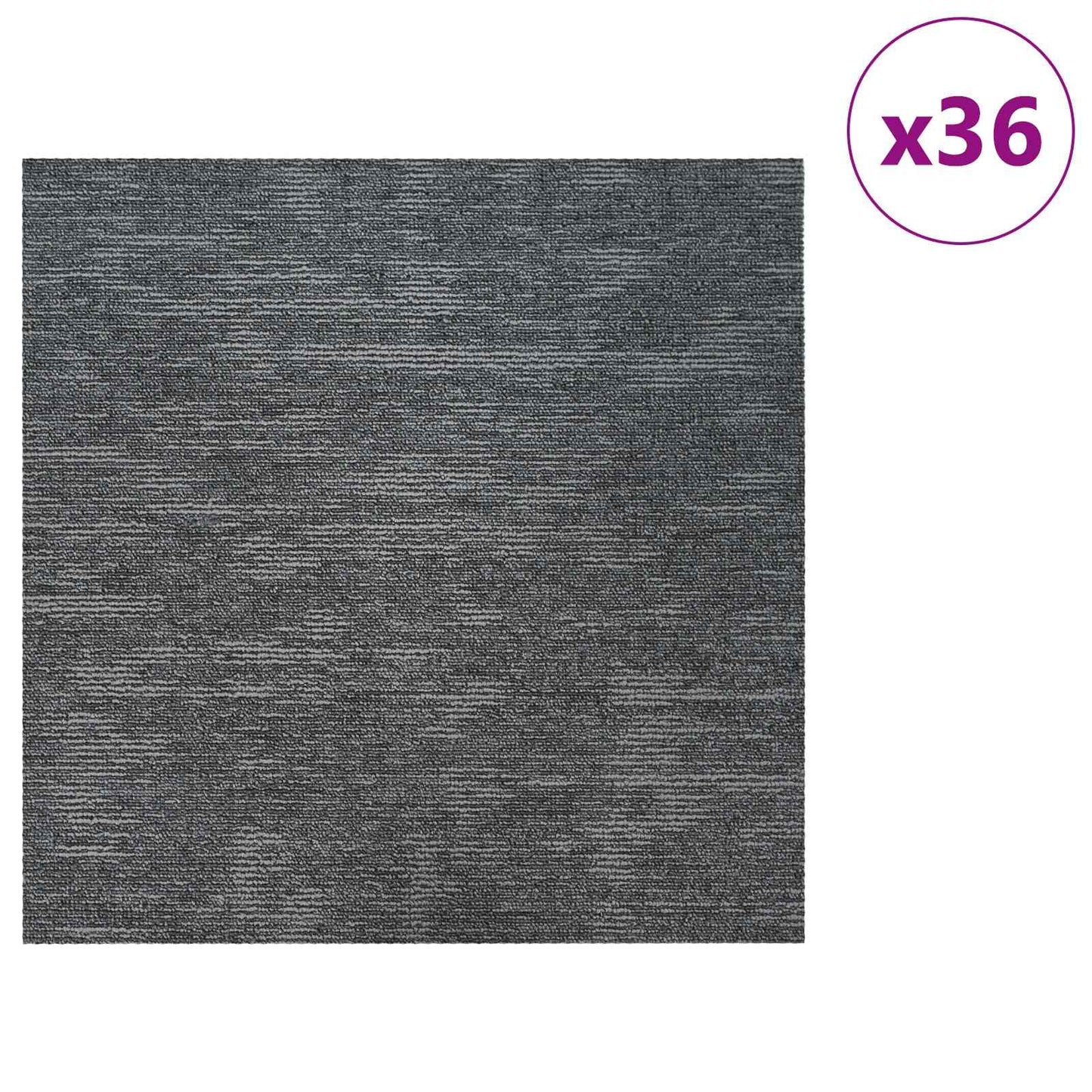 Carpet Tile Sky Grey 50 x 50 cm 36 pcs PP and Bitumen