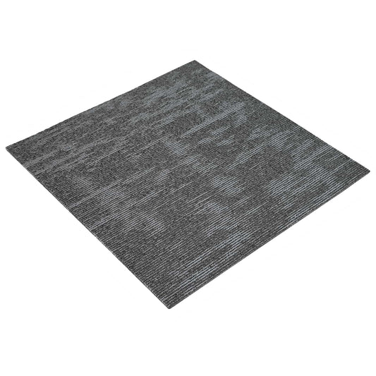 Carpet Tile Charcoal Grey 50 x 50 cm 4 pcs PP and Bitumen