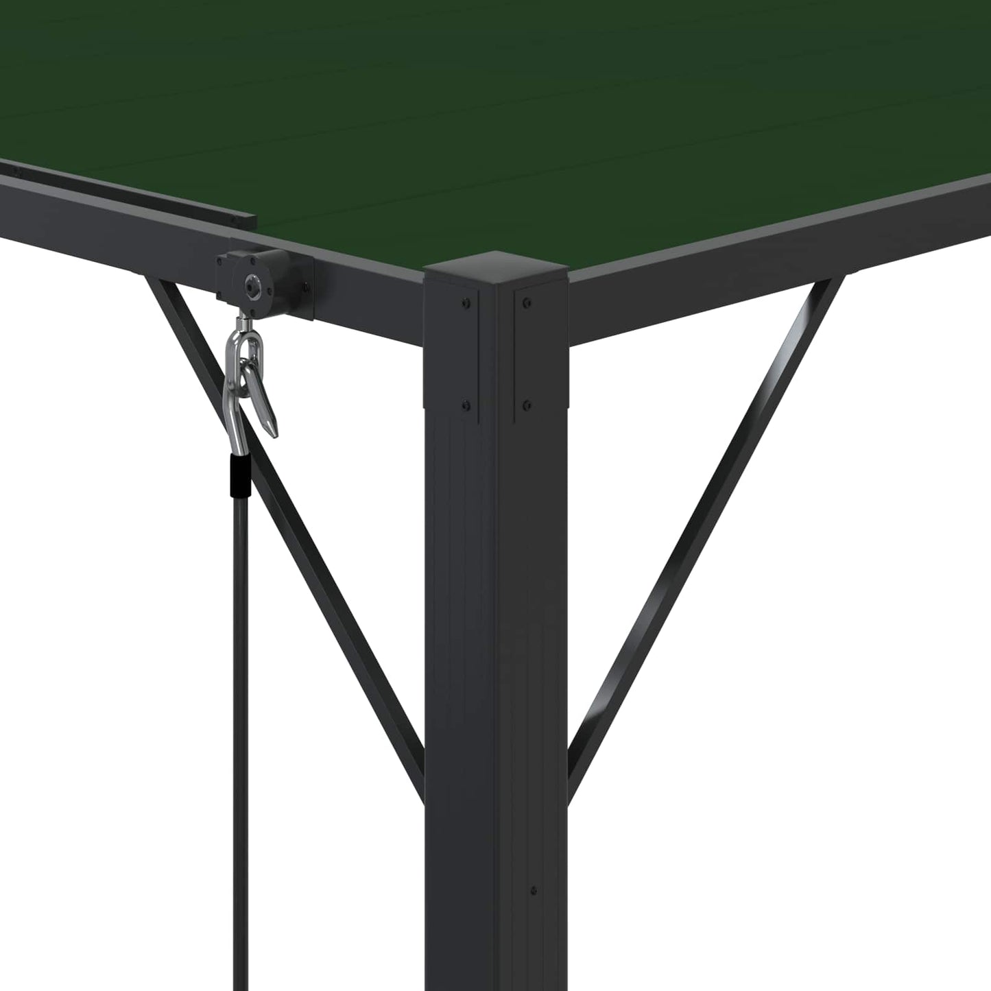 Gazebo with Louvered Roof 3 x 4 x 2.14 m Green