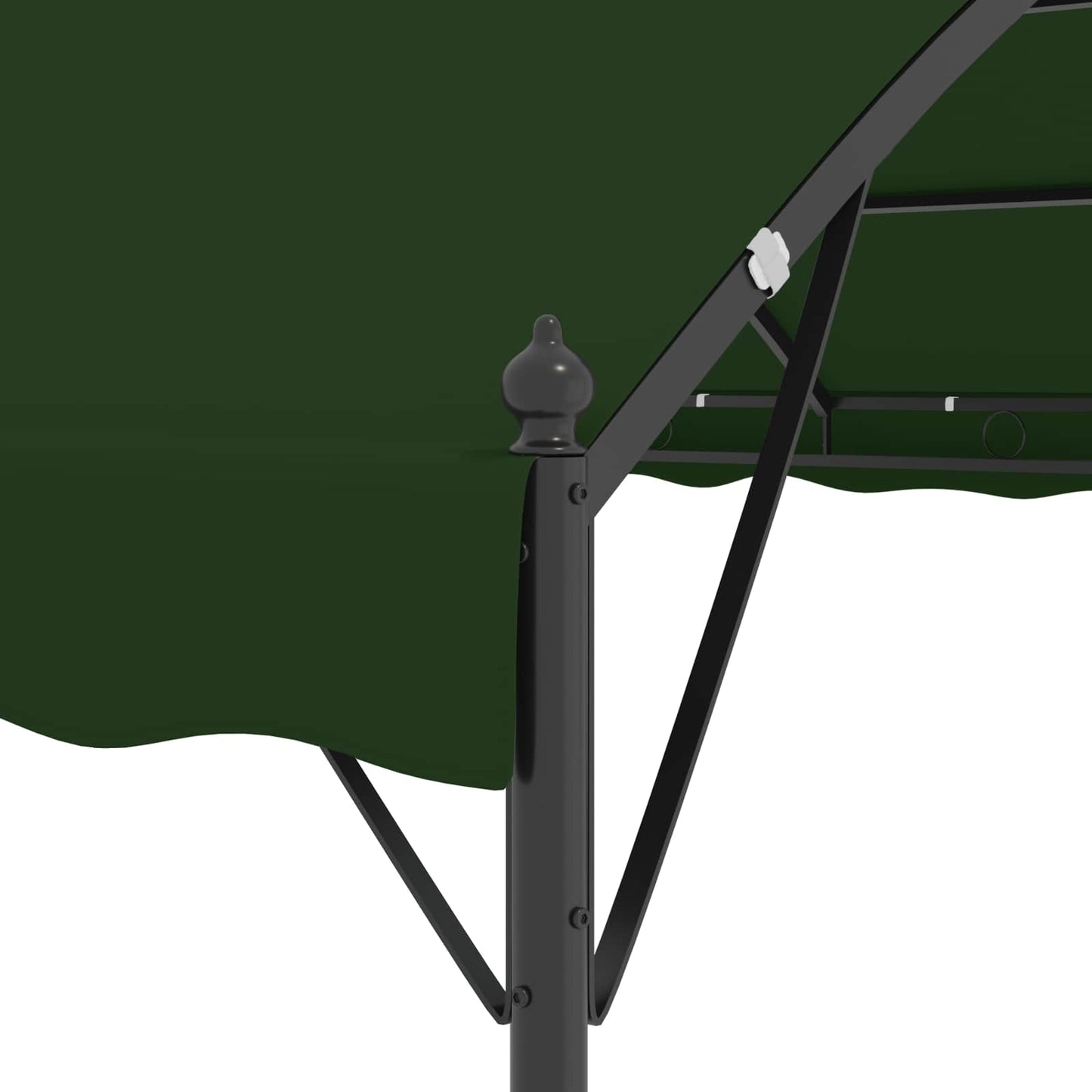 Gazebo 4 x 3 x 2.6 m Green Polyester and Steel