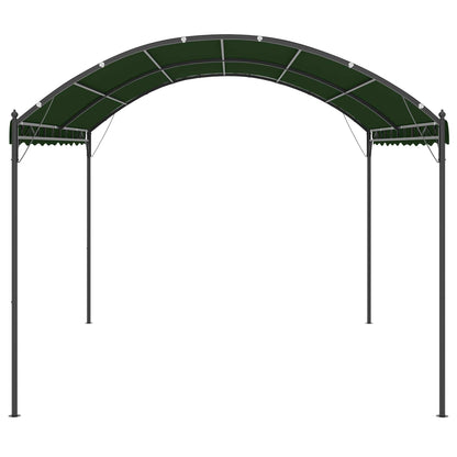 Gazebo 4 x 3 x 2.6 m Green Polyester and Steel