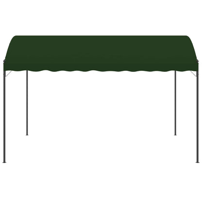Gazebo 4 x 3 x 2.6 m Green Polyester and Steel
