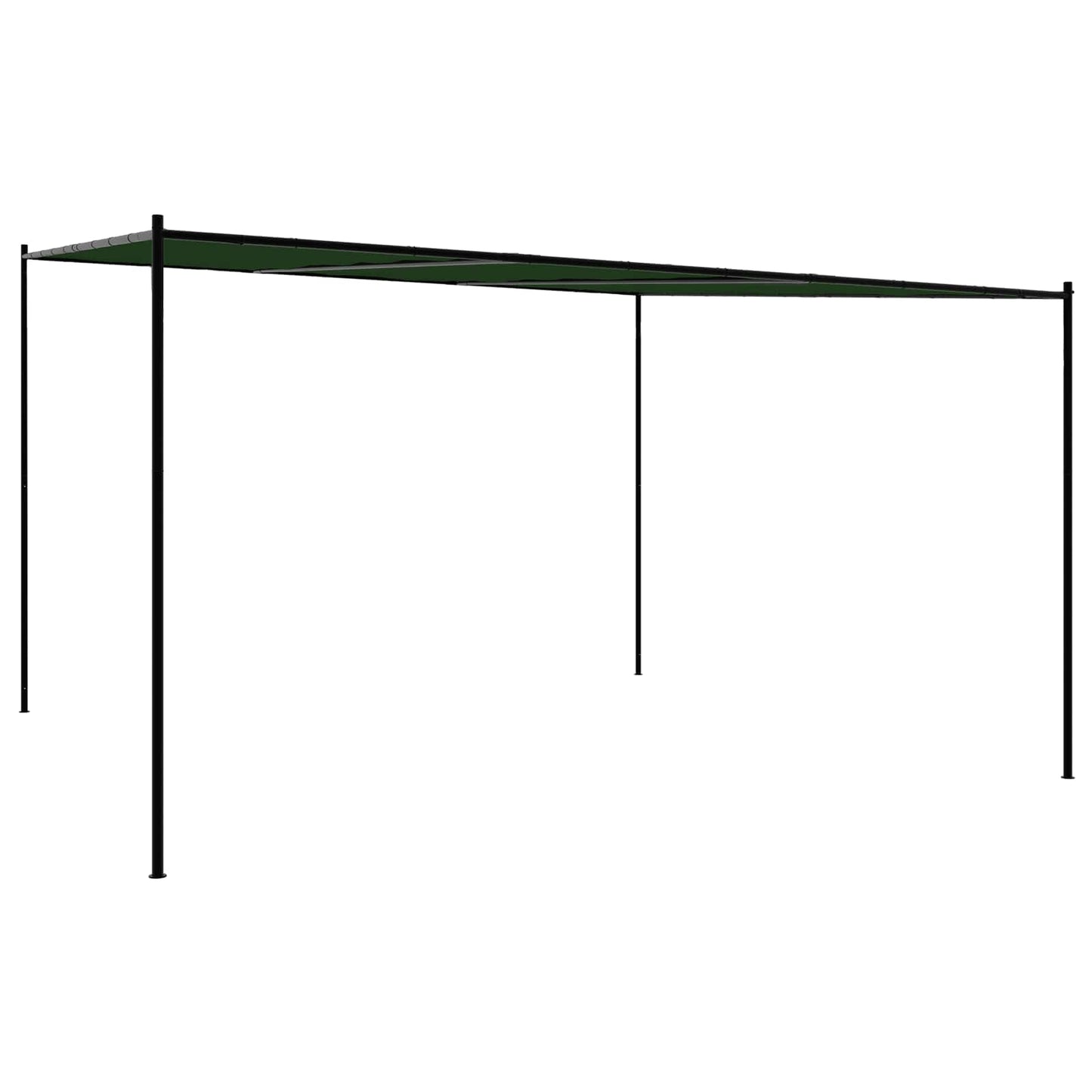 Gazebo 4 x 3.98 x 2.67 m Green Polyester and Steel