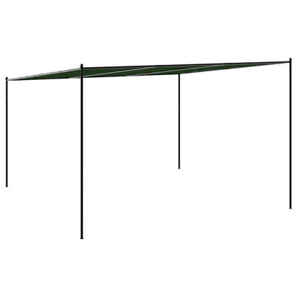 Gazebo 4 x 3.98 x 2.67 m Green Polyester and Steel
