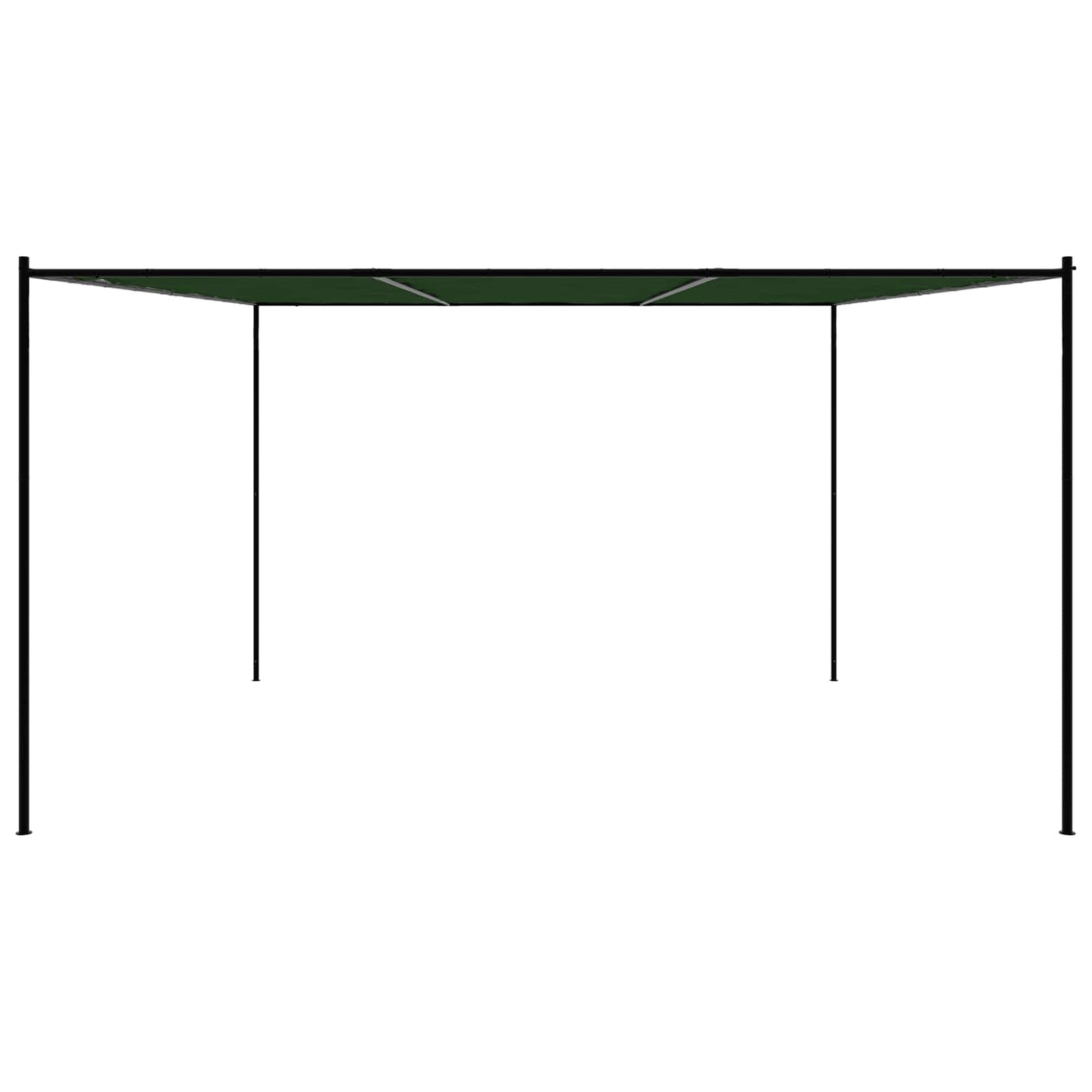 Gazebo 4 x 3.98 x 2.67 m Green Polyester and Steel
