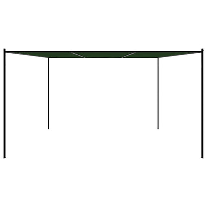 Gazebo 4 x 3.98 x 2.67 m Green Polyester and Steel
