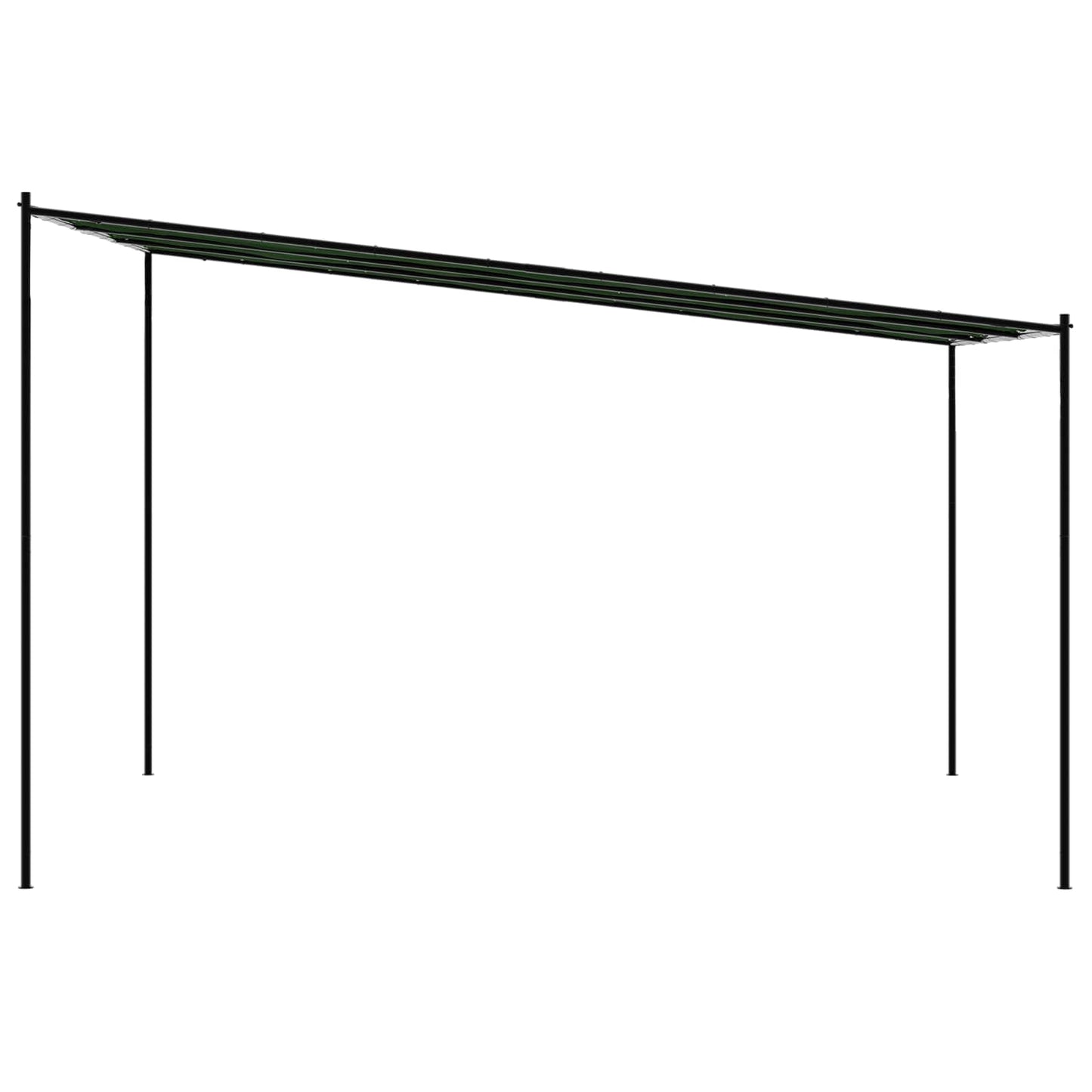 Gazebo 4 x 3.98 x 2.67 m Green Polyester and Steel