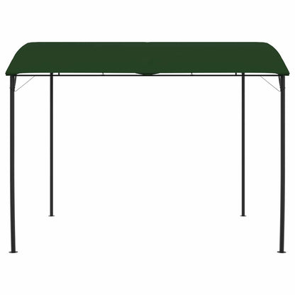 Gazebo 3 x 3 x 2.55 m Green Powder-Coated Steel and Fabric