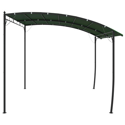 Gazebo 3 x 3 x 2.55 m Green Powder-Coated Steel and Fabric
