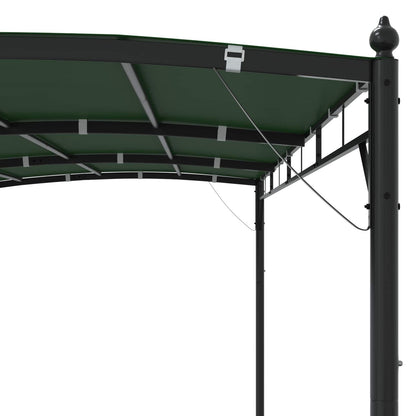 Gazebo 4 x 3 x 2.55 m Green Fabric and Aluminium 180 gsm