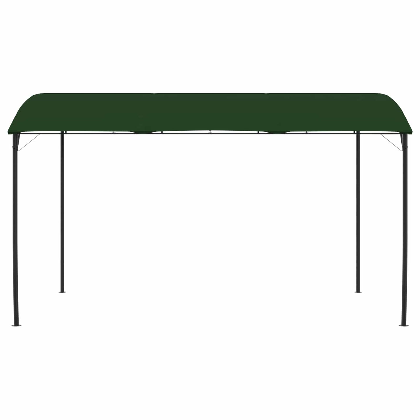 Gazebo 4 x 3 x 2.55 m Green Fabric and Aluminium 180 gsm
