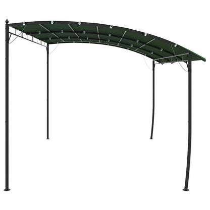 Gazebo 4 x 3 x 2.55 m Green Fabric and Aluminium 180 gsm