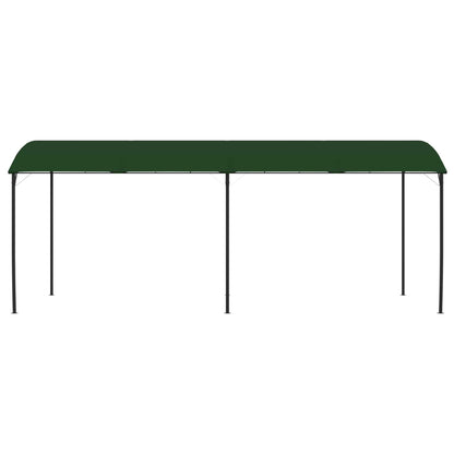 Gazebo 6 x 3 x 2.55 m Green Powder-Coated Steel and Fabric
