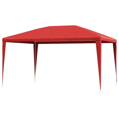 Party Tent 400 x 300 x 255 cm Red PE and Steel