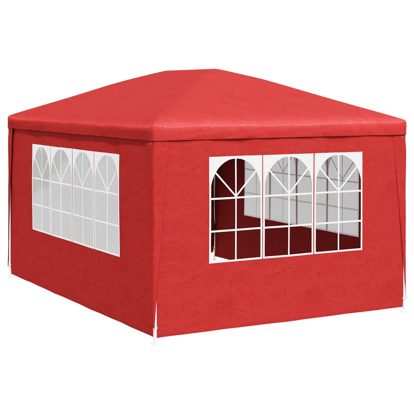 Party Tent 400 x 300 x 255 cm Red PE and Steel