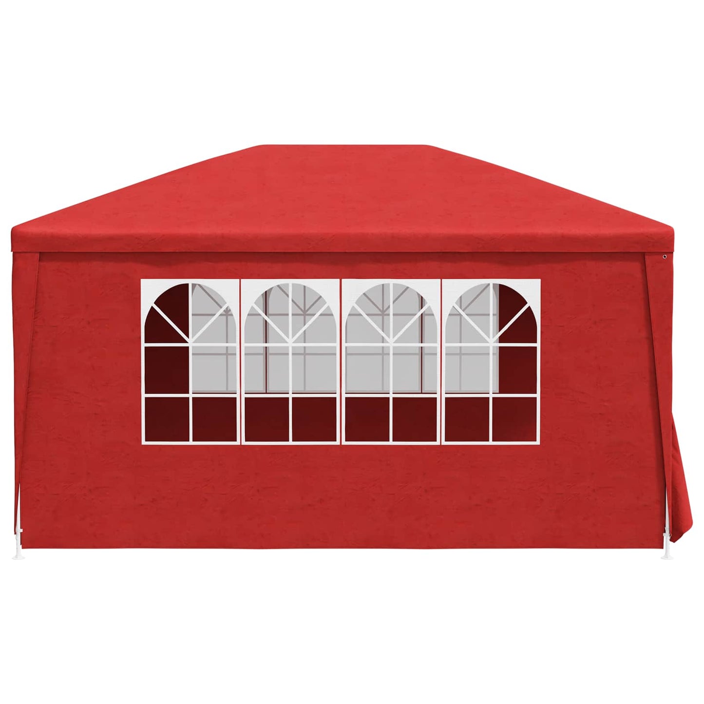 Party Tent 400 x 300 x 255 cm Red PE and Steel