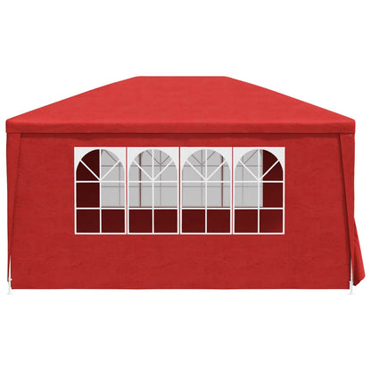 Party Tent 400 x 300 x 255 cm Red PE and Steel