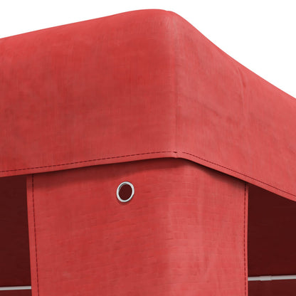 Party Tent Red 600 x 300 x 255 cm PE and Steel