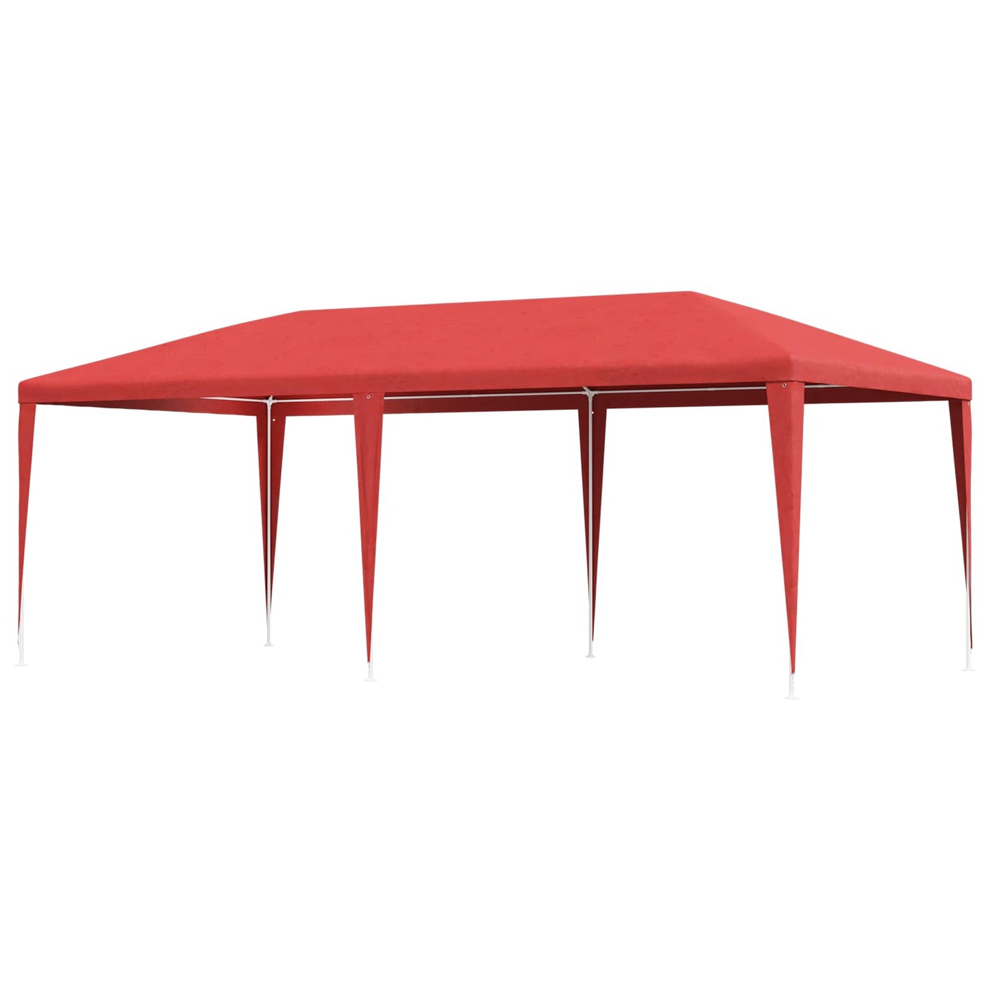 Party Tent Red 600 x 300 x 255 cm PE and Steel