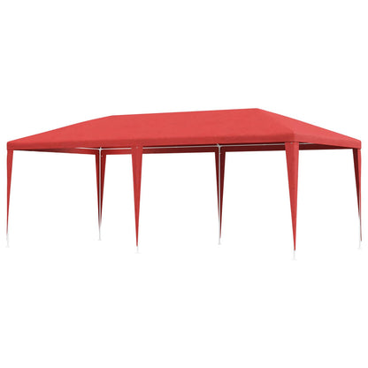 Party Tent Red 600 x 300 x 255 cm PE and Steel