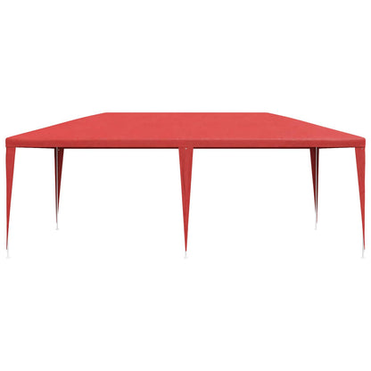 Party Tent Red 600 x 300 x 255 cm PE and Steel