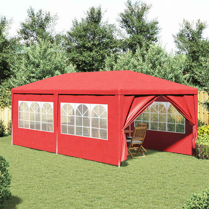 Party Tent 600 x 300 x 255 cm Red PE and Steel