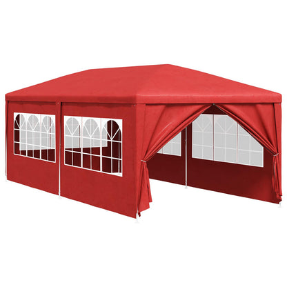 Party Tent 600 x 300 x 255 cm Red PE and Steel