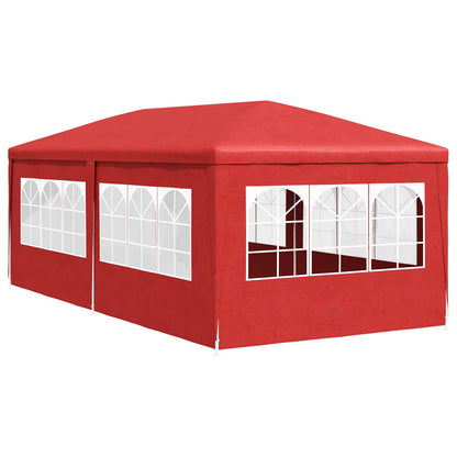 Party Tent 600 x 300 x 255 cm Red PE and Steel