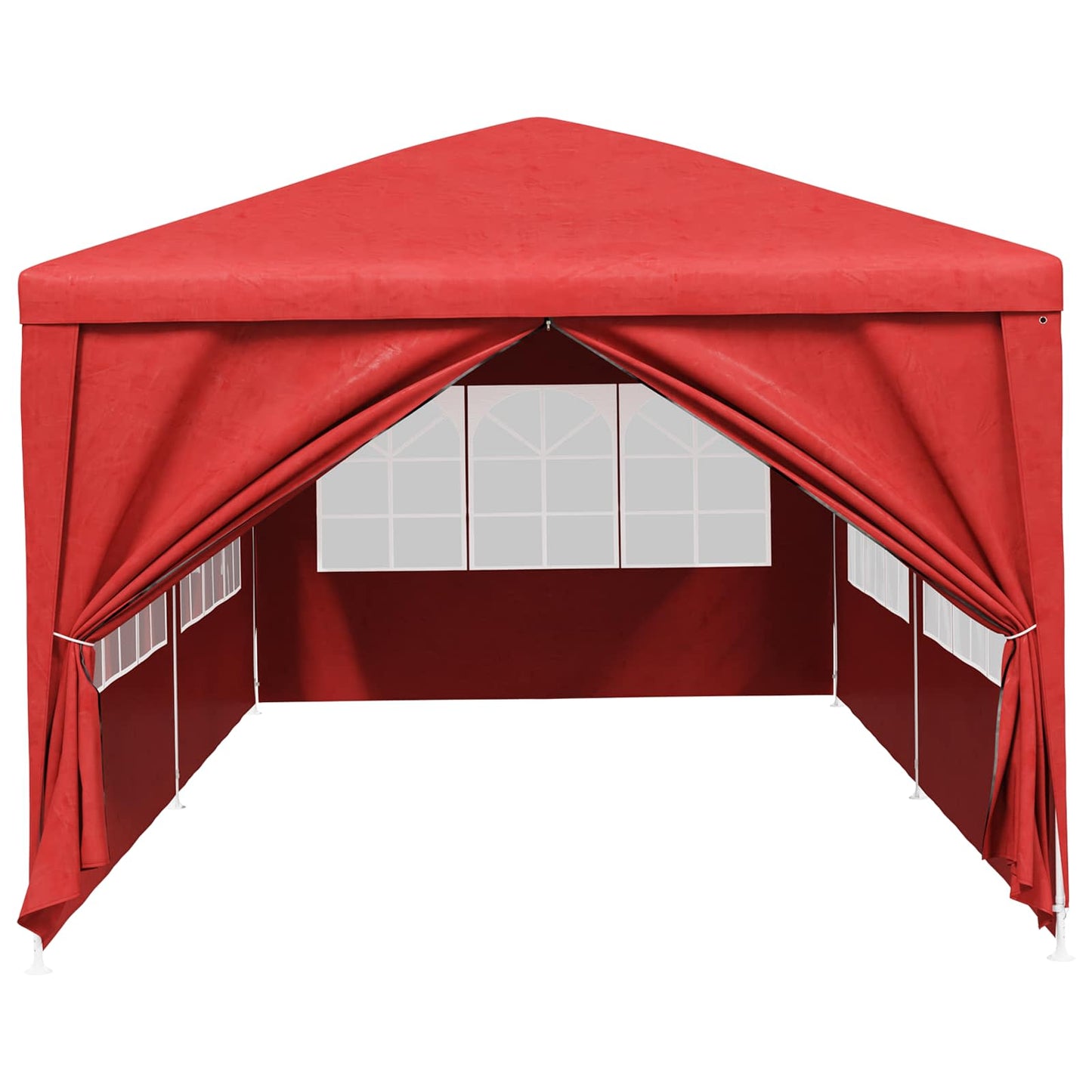 Party Tent 600 x 300 x 255 cm Red PE and Steel