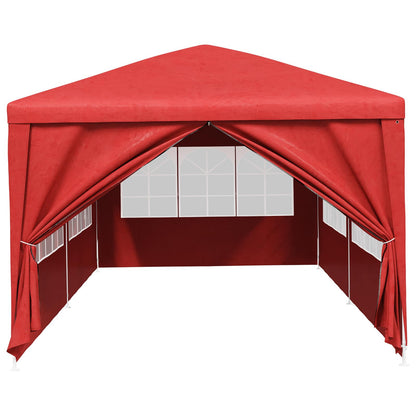 Party Tent 600 x 300 x 255 cm Red PE and Steel