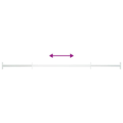 Adjustable Window Safety Bar 3 pcs White Steel