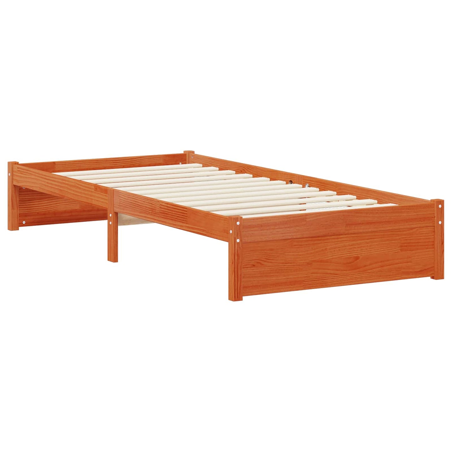 Bookcase Bed with Headboard with Storage Solid Pine Wood