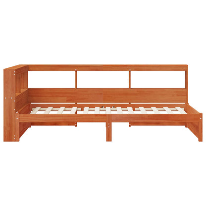 Bookcase Bed with Headboard with Storage Solid Pine Wood